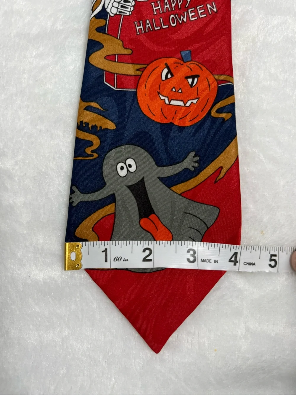 DiModa Halloween Skeleton Ghost Pumpkin Novelty Tie